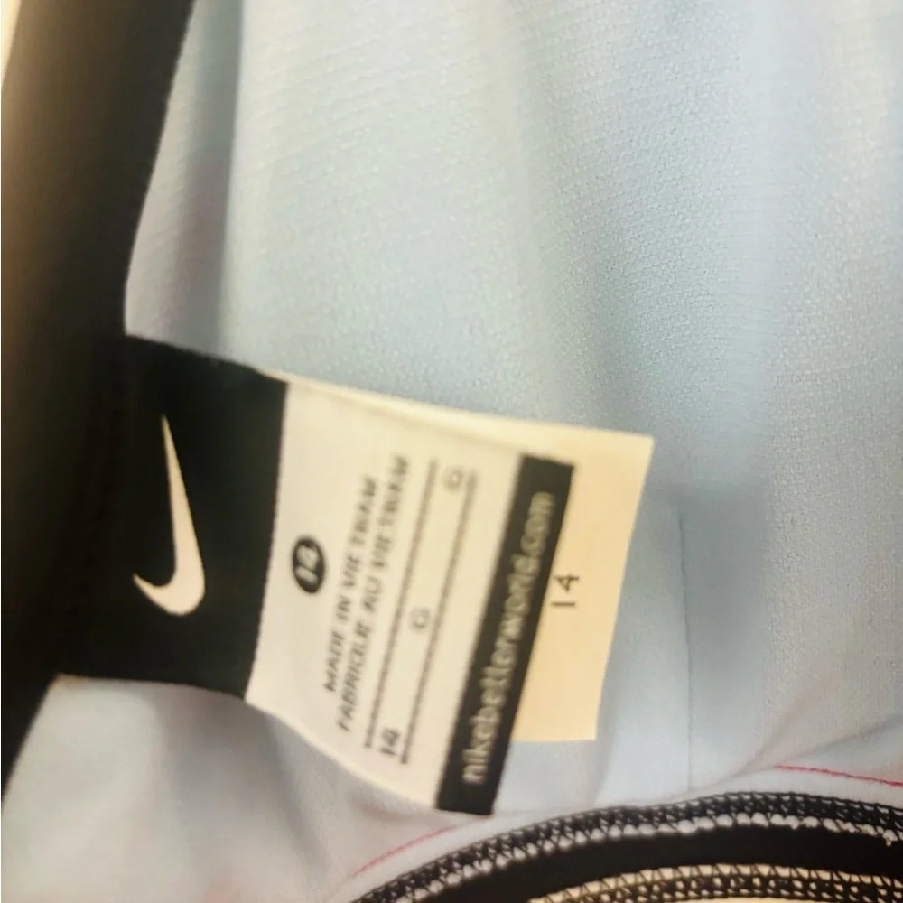Nike Tankini Swim Top Black Stripe Halter swimsuit